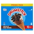 thumbnail image 2 of NESTLE DRUMSTICK Chocolate Fudge Brownie Frozen Dessert Cones, 2 of 11
