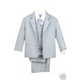thumbnail image 3 of BABY, TODDLER & BOY WEDDING  PARTY FORMAL no tail TUXEDO SUIT LT. GRAY  S -20, 3 of 7