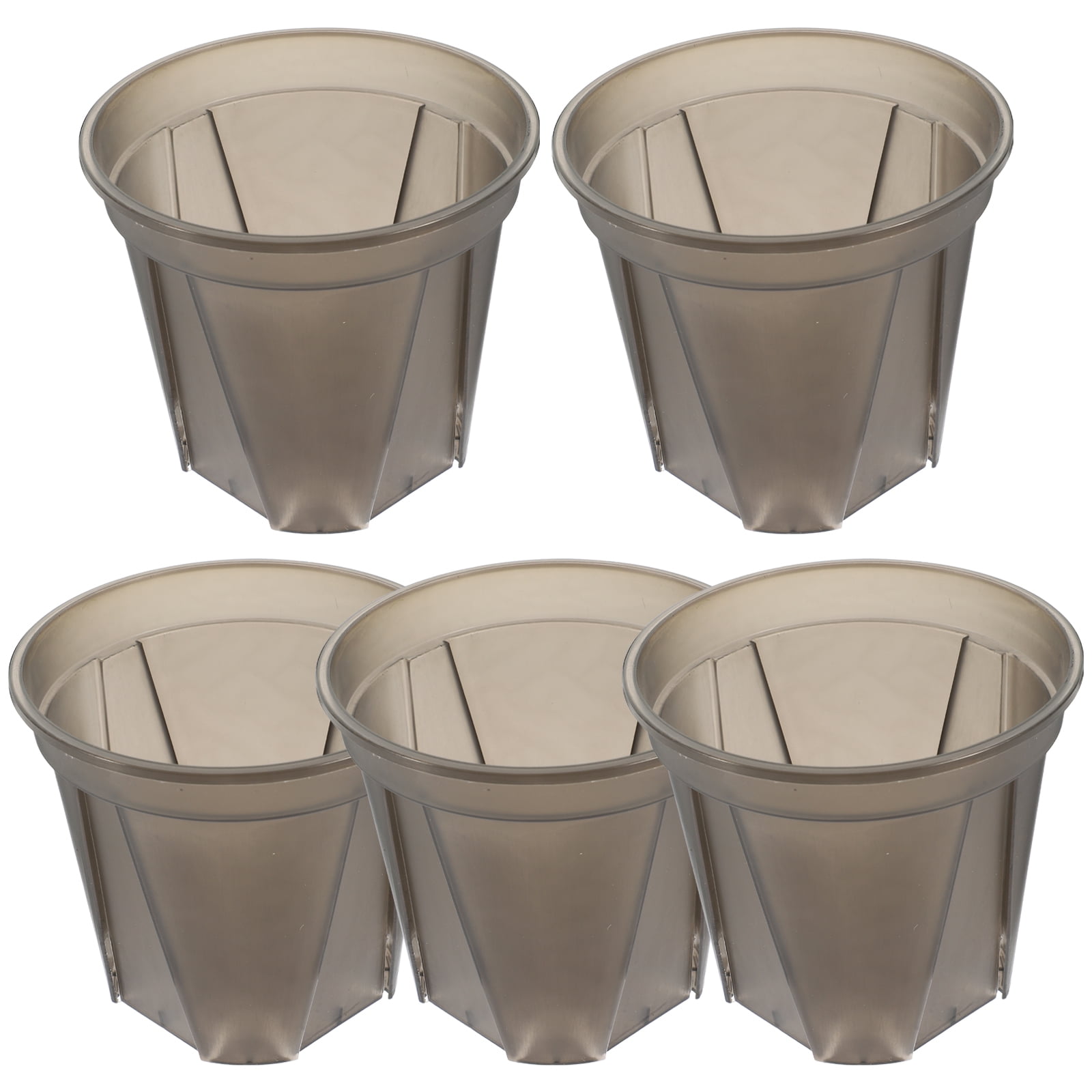 5pcs Plastic Gardening Pot Planter Pot Flower Pot Flower Container Plant Pots