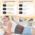 thumbnail image 4 of Electric Heat Pad for Lower Back and Waist 3 Levels Cordless Heating Pad Rechargeable Period Pain Relief Warmer with Extended Belt for Plus Body 8000mAh Power Bank Included, 4 of 5