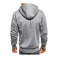 thumbnail image 3 of Kmbangi Hooded Jacket+Solid Color Long Sleeve Sweatshirt with Zipper Pocket, 3 of 5