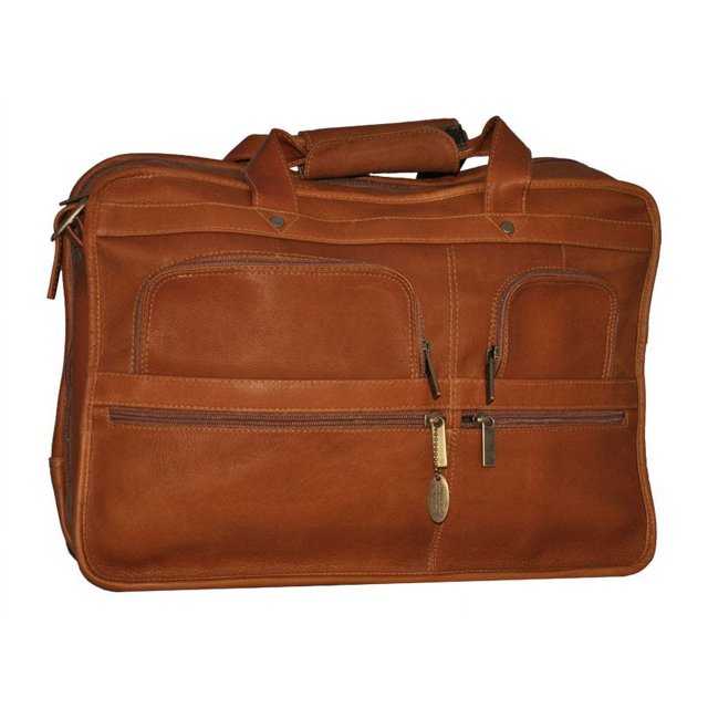 David King Multi Pocket Expandable Laptop Bag - Notebook carrying case - tan