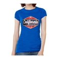 thumbnail image 1 of T-Shirt à Manches Courtes pour Femmes California Sun Surf Fun - Royal - 2X-Grand, 1 of 1