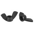 thumbnail image 1 of Écrou d'Aile M8 Écrous d'Aile Nylon Torsadé à la Main Attaches de Serrage Noir 12 Pcs, 1 of 5