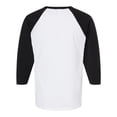 thumbnail image 2 of M&O 5540 Raglan Three-Quarter Sleeve Baseball T-Shirt, 2 of 2