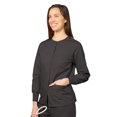 thumbnail image 3 of Adar Universal Scrubs For Women - Round Neck Warm-Up Scrub Jacket, 3 of 7