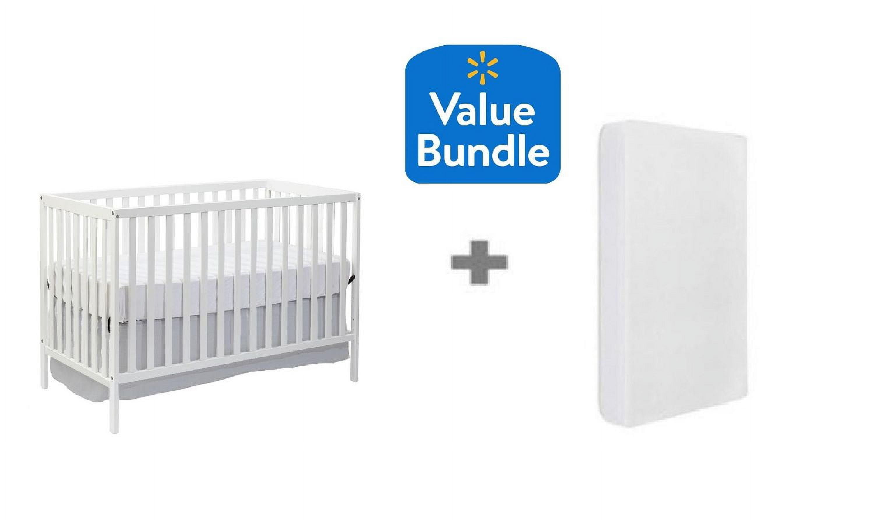 Concord Baby Cody 4 in 1 Convertible Crib + Bonus Crib Mattress