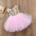 thumbnail image 4 of Enfants Mignons Bébé Fleur Filles Parti Paillettes Robe Robe Demoiselle d'Honneur Robes Robe d'Anniversaire, 4 of 5