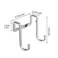 thumbnail image 3 of Stainless Steel S-Shaped Double Hook Hangers for Kitchen Utensils, Non-Perforated, Fits 2.5CM Thick Doors, Multi-Functional Cabinet and Wardrobe Organizer, 3 of 9