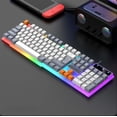 thumbnail image 4 of Wired Keyboard Mouse Combo with RGB Lighting, Mechanical Feel Keys, USB Wired, 16000 DPI for Office and Game, 4 of 6