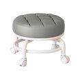 thumbnail image 2 of Lipstore 360 degree Rotating Low Roller Seat Stool Pulley Low Stool for Living Room Kitchen Gray, 2 of 8
