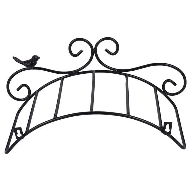 MasteelfCA Support Mural pour Boyau d'Arrosage en Noir, avec un design Décoratif en Fer avec accent d'Oiseau et Volutes. Fabriqué en Fer de Qualité Supérieure, Offre une Excellente Capacité de Charge, Est Résistant au Froid et au Soleil. Convient à une Utilisation Intérieure et Extérieure, Il Tient des Boyaux de Différentes Tailles et les Garde Organisés et hors du Sol. le design Mural Économise de l'Espace et Ajoute une Touche antique et Élégante aux Jardins.