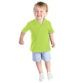 thumbnail image 3 of Sunnyoo Tween Boys Shirt Solid Short Sleeve Button-Up Polo Shirts, 3 of 3