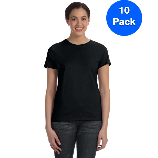 Hanes T-Shirt Perfect-T pour Femmes - SL04 (Lot de 10)