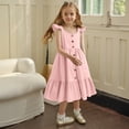 thumbnail image 2 of Robes Fille Robe Florale pour Filles Robes d'Anniversaire pour Filles Robe d'Été Robe de Princesse Robes pour Tout-Petites Filles 3-4 Ans Mode Fille, 2 of 5