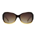 thumbnail image 3 of Time & Tru Ladies Brown Oversized Wrap Sunglasses, 3 of 3
