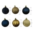 thumbnail image 3 of Décorations incassables Holiday Time, 24 unités, bleu/or, 3 of 4