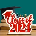 thumbnail image 4 of EGNMCR Room Decor, Home Decor 2024 Graduation Season Wooden Setup Holiday Home Decoration Wooden Sign Graduation Party Desktop Decoration Display items, 4 of 8