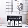 thumbnail image 1 of Agiferg Wooden Calendar Vintage Wood Block Perpetual Calendar Desk Accessory, 1 of 2