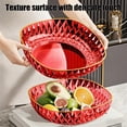 thumbnail image 4 of Plateau à Légumes - Panier à Salade et Bol en Plastique, Ustensile de Cuisine Égouttable, Récipient à Collations Polyvalent, Rouge, JKODE, 4 of 9
