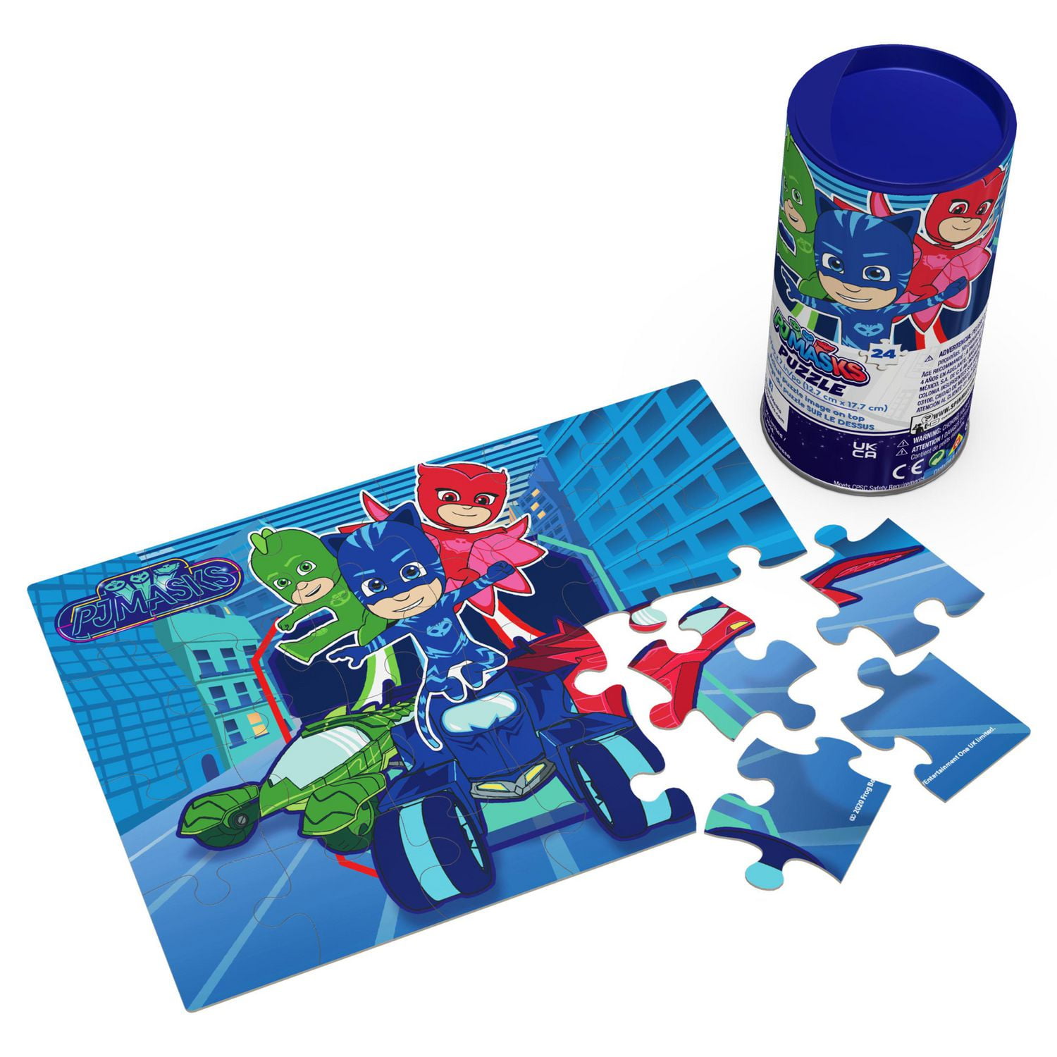 Puzzle PJ Masks en tube, pour les familles et les enfants à partir de 4 ans