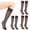 Noir, variante sur Hantrom Bas Cuisse, Chaussettes pour Femmes, 4 Paires de Bas Cuisse en Soie pour Femmes Chaussettes en Nylon pour Femmes Accessoires de Collants de Cosplay Costume Fête, Bas Jusqu'au Genou, Chaussettes de Bottes, Chaussettes Longues, Café