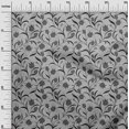 thumbnail image 3 of oneOone Jersey en Viscose Gris Tissu Floral Rétro Matière de Robe Tissu Imprimé Tissu au Mètre 60 Pouces de Large, 3 of 5