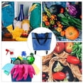 thumbnail image 3 of Panier d'Achats Pliable pour Épicerie avec Roues et Sac Amovible Grand Sac Imperméable Rouge, 3 of 8
