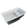 thumbnail image 1 of A&E Bath and Shower Hydrelia 30 In. Granite Double Bowl Kitchen Sink In White, 1 of 1