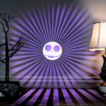 thumbnail image 3 of Halloween Lighted Decor Battery Op Radiant Shadows Jack Skellington Disney (Purple), 3 of 6