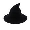 thumbnail image 1 of Modern Witch Hat Made From Fashionable Sheep Wool Halloween Witch Hat, 1 of 5