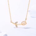 thumbnail image 2 of Collier Chaîne, 925 Argent Collier Fleur Collier Décoratif Durabilité Éprouvée, 2 of 5