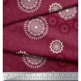 thumbnail image 3 of Soimoi Polyester Crepe Fabric Mandala Ethnic Fabric Prints by Yard 52 Inch Wide, 3 of 3