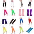 thumbnail image 2 of Shengyu 2pack/lot 90s leg warmer Warmth All Keep Fashinable 2pieces Colorful And For All Trendy Occasions Texture Match Klein Blue 1 1Set, 2 of 6