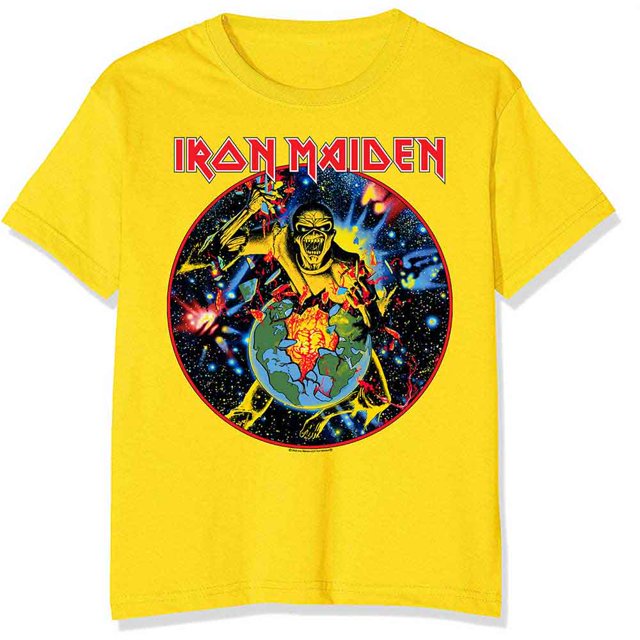 Iron Maiden Unisex T-Shirt World Piece Tour Circle