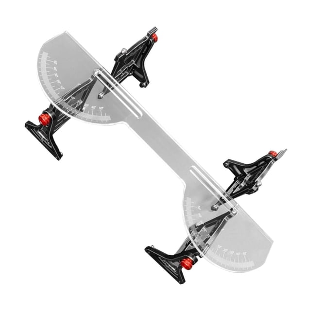 tamizeot Camber Gauge High Performance Universal Professional Setup RC Tool Truck Car Red Red
