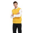 thumbnail image 2 of TOPTIE Men's 100% Cotton Knit Sweater Vest, Crew Neck Solid Color, 2 of 8