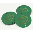 thumbnail image 3 of Inkdotpot Real Gold Foil Let Love Sparkle Wedding Tags Favor Hang Paper Tags 50 Pieces, 3 of 6