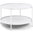 thumbnail image 1 of Simpli Home Monet Industrial 32 " Metal Metal Coffee Table in White, 1 of 7