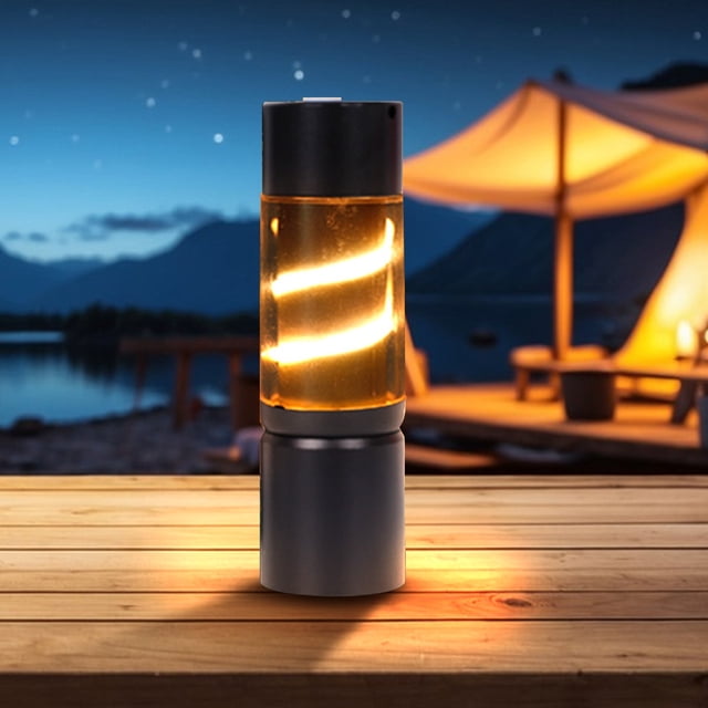 Dvkptbk Camping Lumière Lumière de Couleur avec Petite Lampe de Poche Lumière DEL Extérieure Charge Directe USB Lumière de Camping Portable Camping et Randonnée