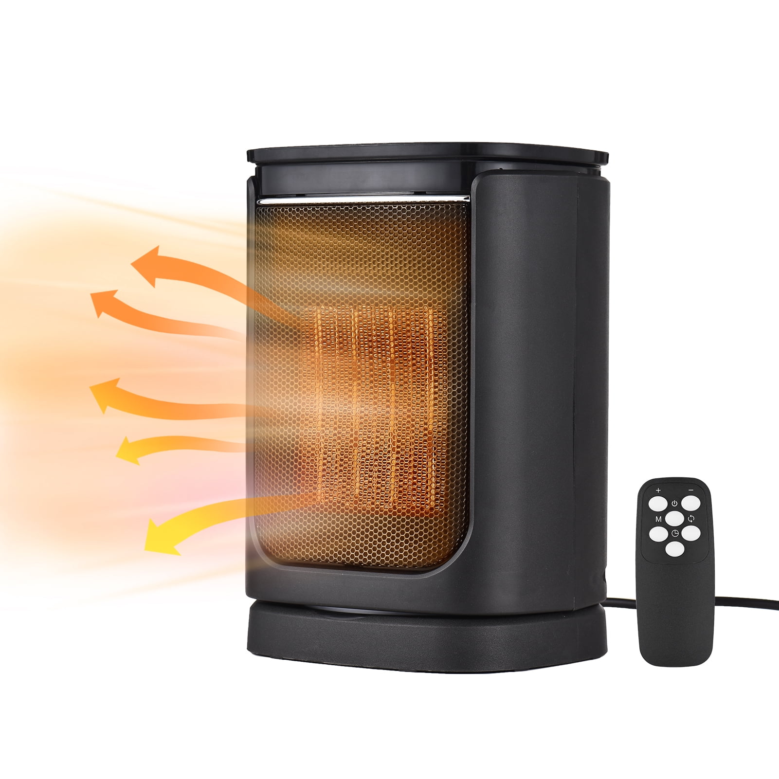 Space Heater Electric Fan Heater with Thermostat Time Temperature Preset