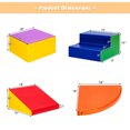 thumbnail image 2 of Gymax 4-Piece Toddler Playtime Corner Climber SoftZone Indoor Active Play Set, 2 of 10