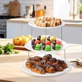thumbnail image 2 of Baking Trays & Trays Party Tray 3 Tier Elegant Serving Tray With Minimal Storage Foldable Design For Sandwiches Cakes Cheese Meat, 2 of 8