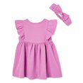 thumbnail image 2 of Ensemble 2 pièces avec robe à volants George pour bébés filles, 2 of 2