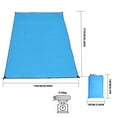 thumbnail image 2 of Fridja Clearance Outdoor Camping Tent Ground Sheet Waterproof Oxfords Cloth Picnic Mat with Silvers Coating Multi-functional Sunshade Canopies Holiday Gifts, 2 of 6