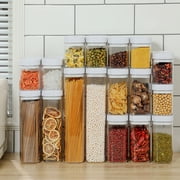 Airtight Food Storage Containers,Kitchen Storage Containers Food Grade Sealed Cans, Grain Storage Boxes, Kitchen Household Storage, Snack Storage, Fresh-Keeping Plastic Transparent Cans