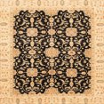 thumbnail image 1 of Ahgly Company Indoor Square Abstract Chrome Gold Yellow Oriental Area Rugs, 8' Square, 1 of 6