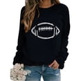 thumbnail image 1 of EQWLJWE Chandails de Jour de Match pour Femmes Raglan à Manches Longues Chandails à Enfiler Hauts T-Shirt Graphique de Saison de Football T-Shirt Décontracté à Col Rond Blouse Chandails de Jour de Match Femmes Grande Taille Hauts d'Halloween, 1 of 5