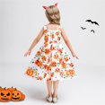 thumbnail image 2 of KAWELL Robe de Costume de Citrouille d'Halloween pour Fille avec Sac pour 3-12 Ans, 2 of 5