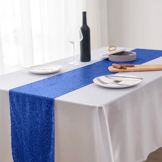 TopLLC Home Decor, Room Decor, Wall Decor Table Flag Glitter Wedding Glitter Table Flag For Wedding Parties 12x71 Inches In A Variety Of Colors Polyester t able fl ag